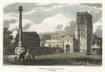 Oxfordshire, Ensham Church and Cross, 1814
