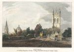 Oxford, with Magdalen Bridge, College, Radcliffe Library, 1814