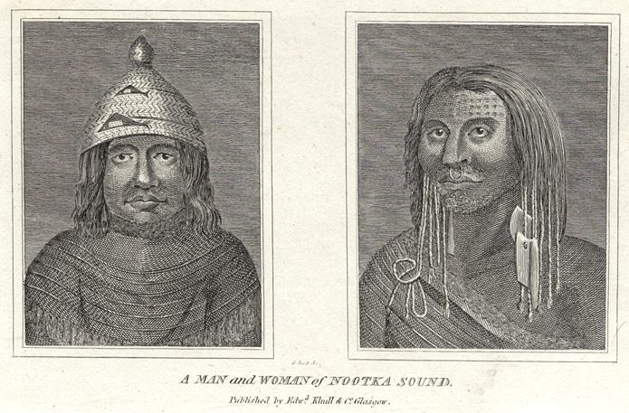 Man & Woman of Nootka Sound (Alaska), 1825