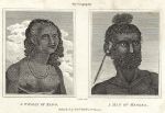 Pacific, Woman of Eaoo & Man of Mangea, 1825