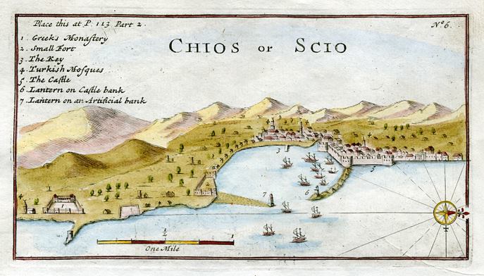 Greece, Chios plan, about 1700