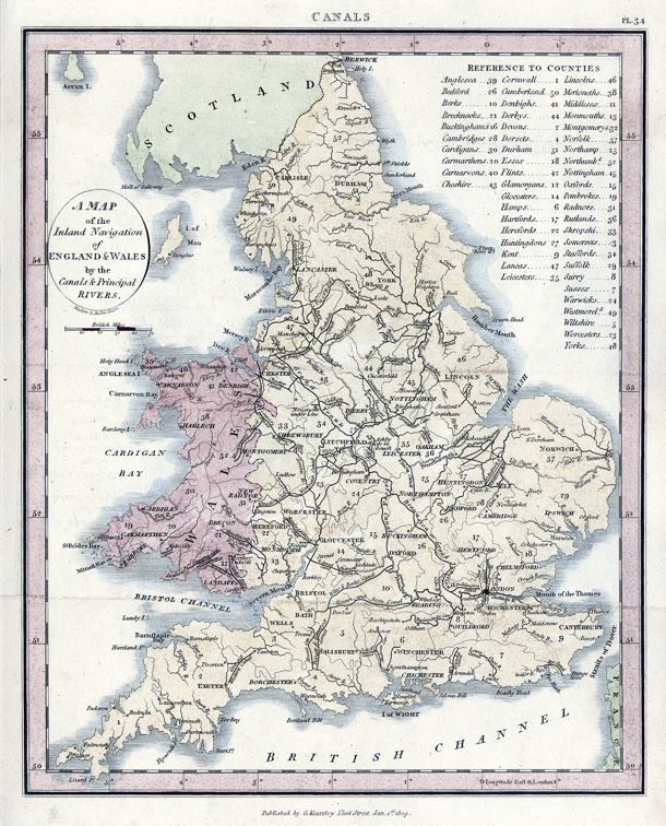 England & Wales, Canals, 1819