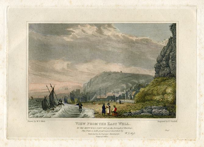 Sussex, Hastings, View from the East Well, 1824