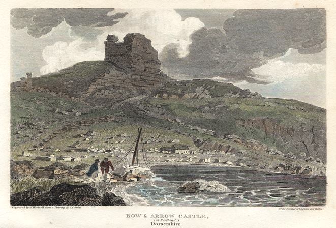 Dorset, Bow & Arrow Castle, Portland, 1808