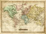 World on mercator's Projection, 1823