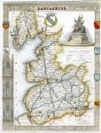Lancashire, Moule map, 1850