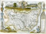 Suffolk, Moule map, 1850