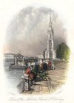 Russia, St.Petersburg, Tower of the Nikolskoi Church, 1836