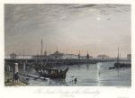 Russia, St.Petersburg, Isaak Bridge & the Admiralty, 1836