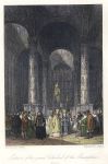 Russia, Moscow, interior of the Grand Cathedral of the Assumption, 1836
