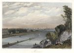 Russia, Moscow, from the Nieskooshni Gardens, 1836