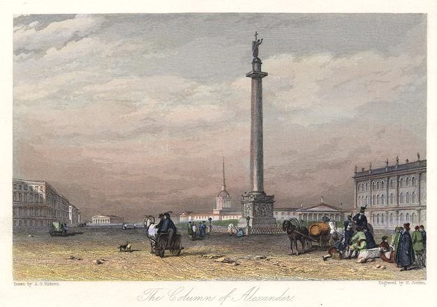 Russia, St.Petersburg, Column of Alexander, 1836