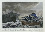 Capt. Cook's men Shooting Sea Horses (walruses), Bankes' Geography, 1788