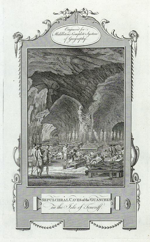 Spain, Tenerife, Sepulchral Caves of the Guanches, 1775