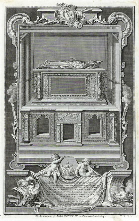 Monument of King Henry III in Westminster Abbey, 1735