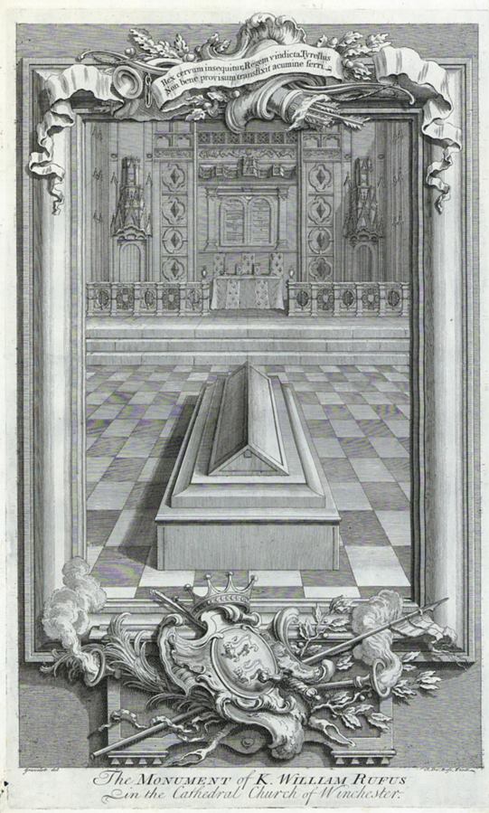 Monument of King William II (Rufus), 1735