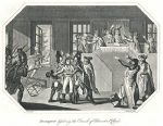 Bonaparte dissolving the Council of Elders at St.Cloud, published 1808