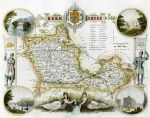 Berkshire, Moule map, 1850
