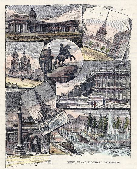 Russia, views in St.Petersburg, 1889