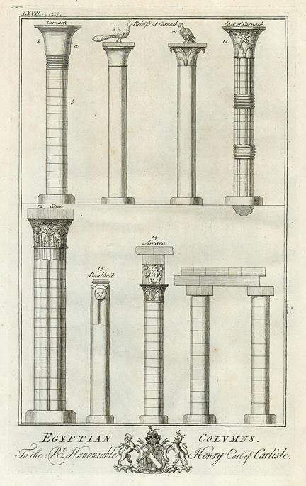 Egyptian architecture, Columns, 1740