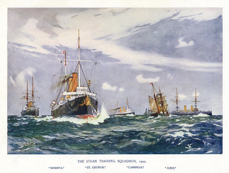 Naval, The Steam Training Squadron in 1900, 1901