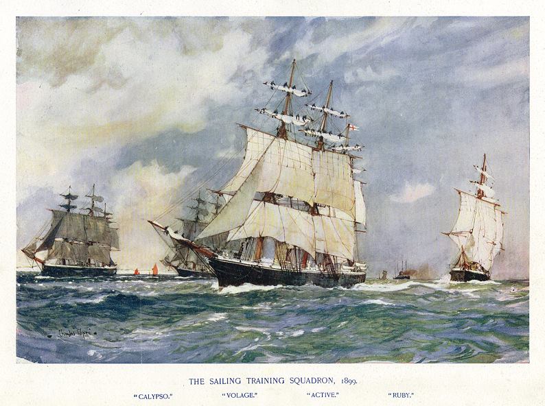 Naval, The Steam Training Squadron in 1899, 1901