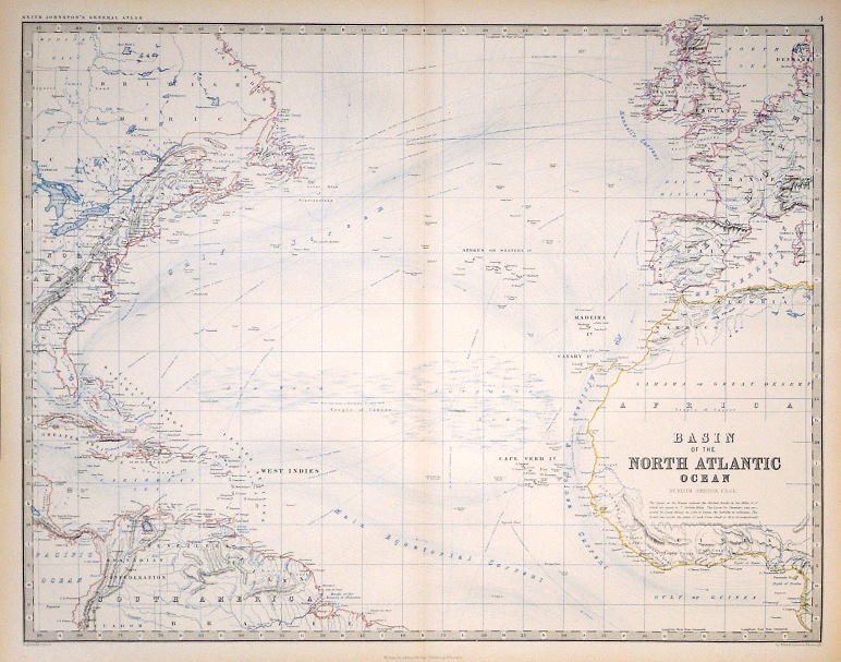 Basin of the North Atlantic Ocean, 1861