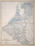 Belgium & The Netherlands, large map, 1861