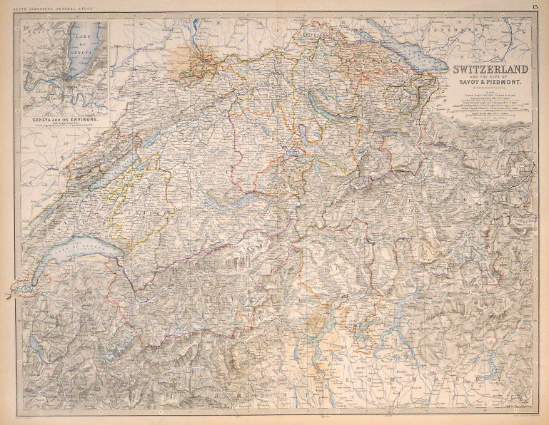 Switzerland & The Alps of Savoy & Piedmont, 1861