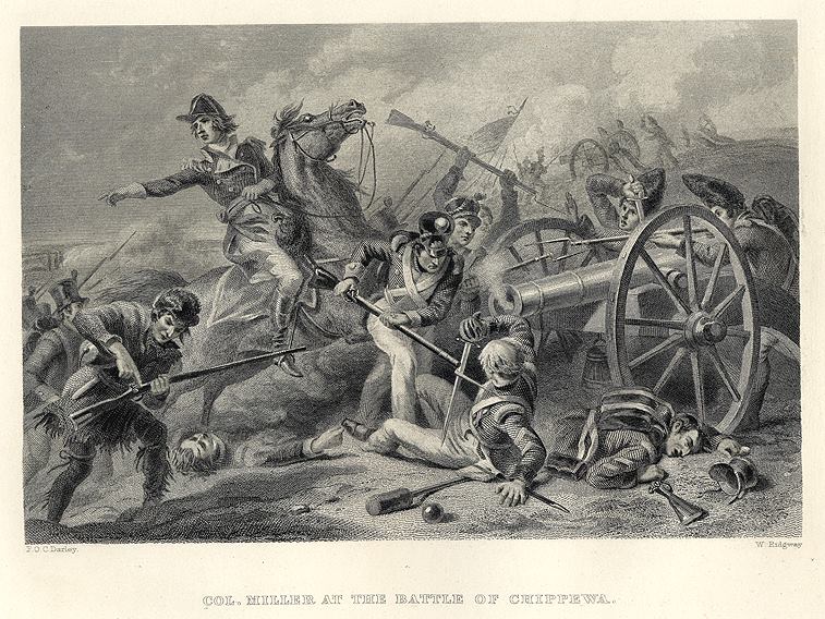 Col. Miller at the Battle of Chippewa (1814), 1878