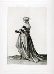'Costume of a Basle Lady', etching after Holbein, 1876