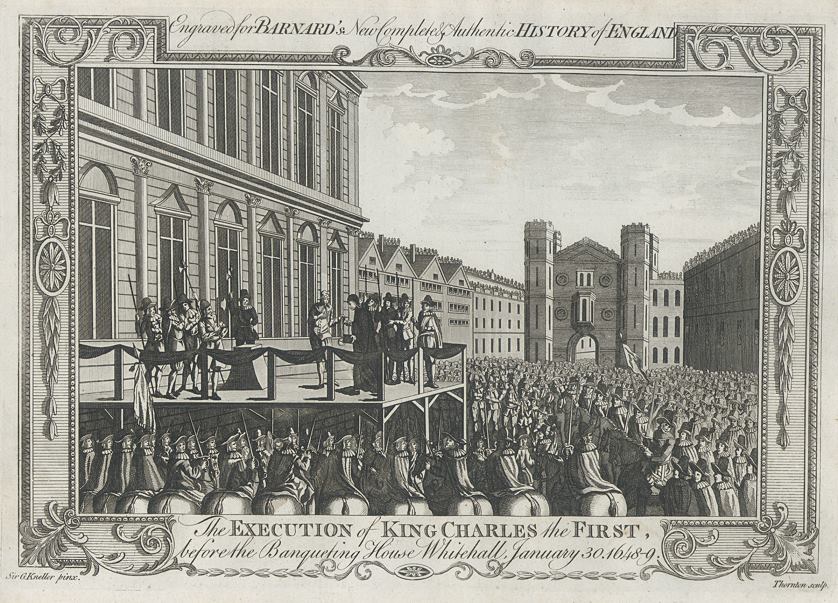 Execution of Charles I in 1649, published 1783
