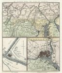 USA, Civil War, Map of General Lee's advance into Pennsylvania, 1863