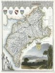 Cumberland, Moule map, 1850