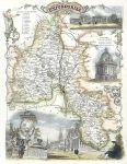 Oxfordshire, Moule map, 1850