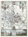 Oxford city plan, Moule map, 1850