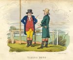 Taking Bets, (Horse Racing), Richard Dagley caricature, 1821
