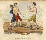 Taking Courage, (Boxing), Richard Dagley caricature, 1821