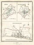 Sussex, Lewes, Chichester & Brighton town plans, 1835