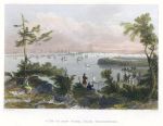 USA, New York from Weehawken, 1840