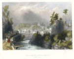 USA, Village of Little Falls on the Mohawk, 1840