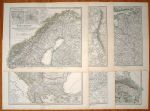 Eastern Europe, detailed map on 6 sheets, 1879