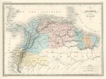 Columbia, Ecuador, Venezuela & Guyana, 1860