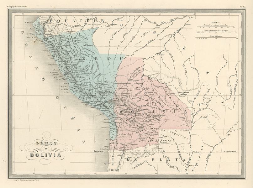 Peru & Bolivia, 1860
