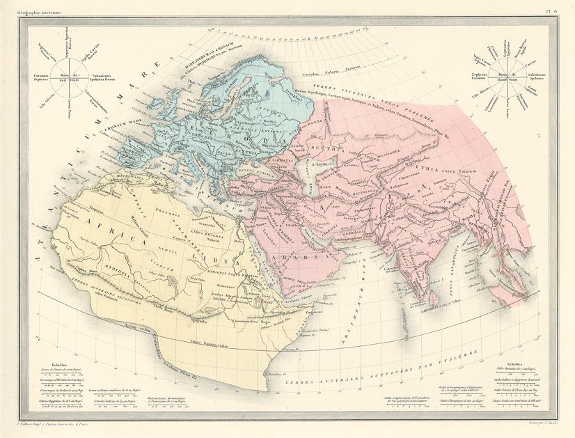 World as Known to the Ancients, 1860
