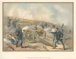 United States Army, Siege & Barbette Guns at Fort Haskell in 1865, published 1899