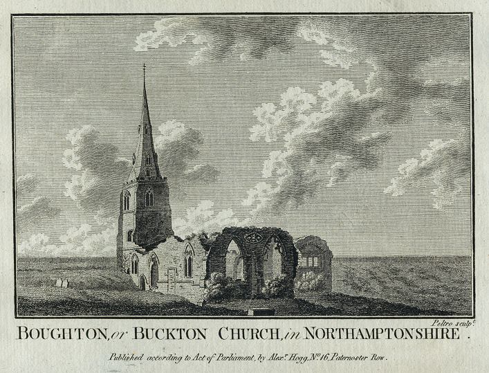 Northamptonshire, Boughton or Buckton Church, 1786