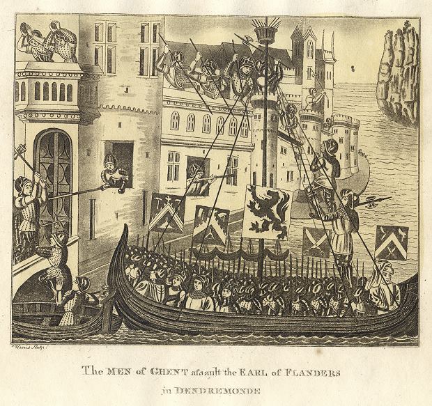 Men of Ghent attack Dendremonde, published 1806