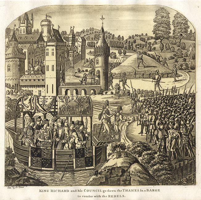 King Richard going to meet the Rebels under Wat Tyler, published 1806