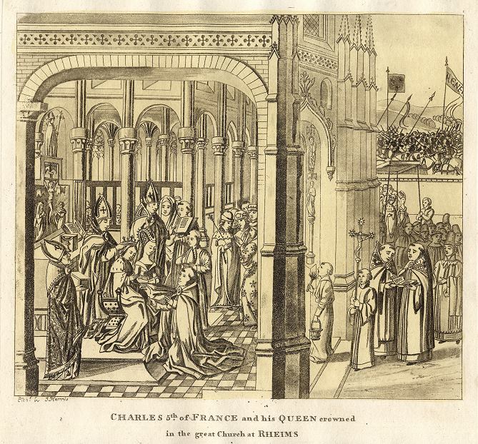 Charles of France and his Queen crowned at Rheims, published 1806